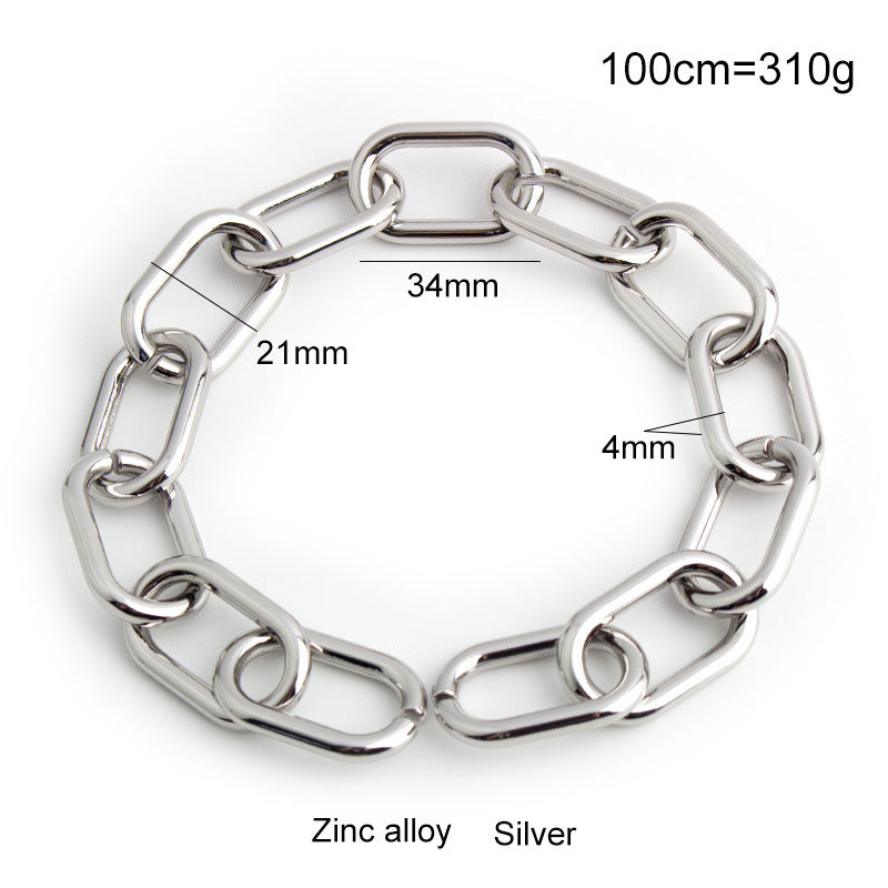 Silver High Quality Purse Chain Strap,Alloy and Iron,Metal Shoulder Handbag Strap,Purse Replacement Chains,bag accessories, JD-2393