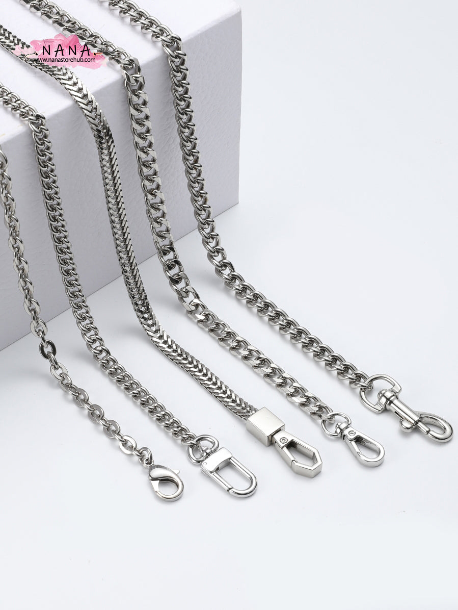 Silver High Quality Purse Chain Strap,Alloy and Iron, Metal Shoulder Handbag Strap,Purse Replacement Chains,bag accessories, JD-2464