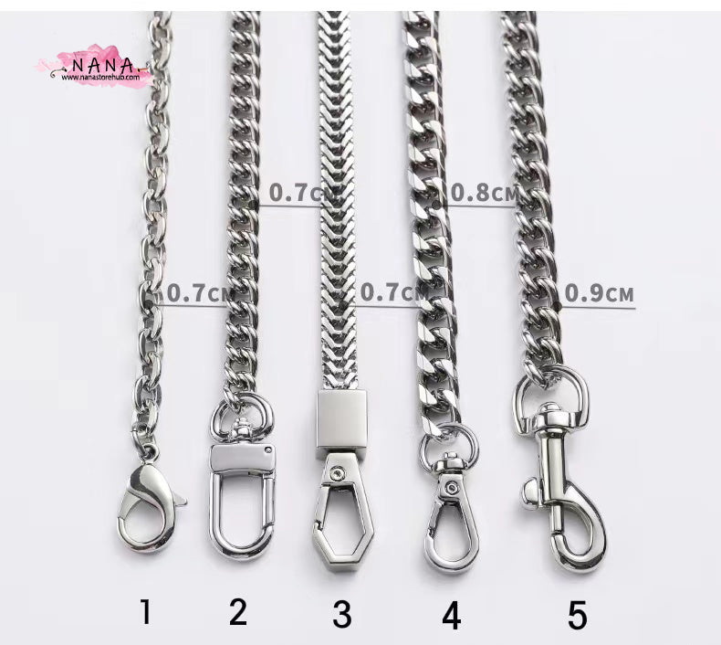 Silver High Quality Purse Chain Strap,Alloy and Iron, Metal Shoulder Handbag Strap,Purse Replacement Chains,bag accessories, JD-2464