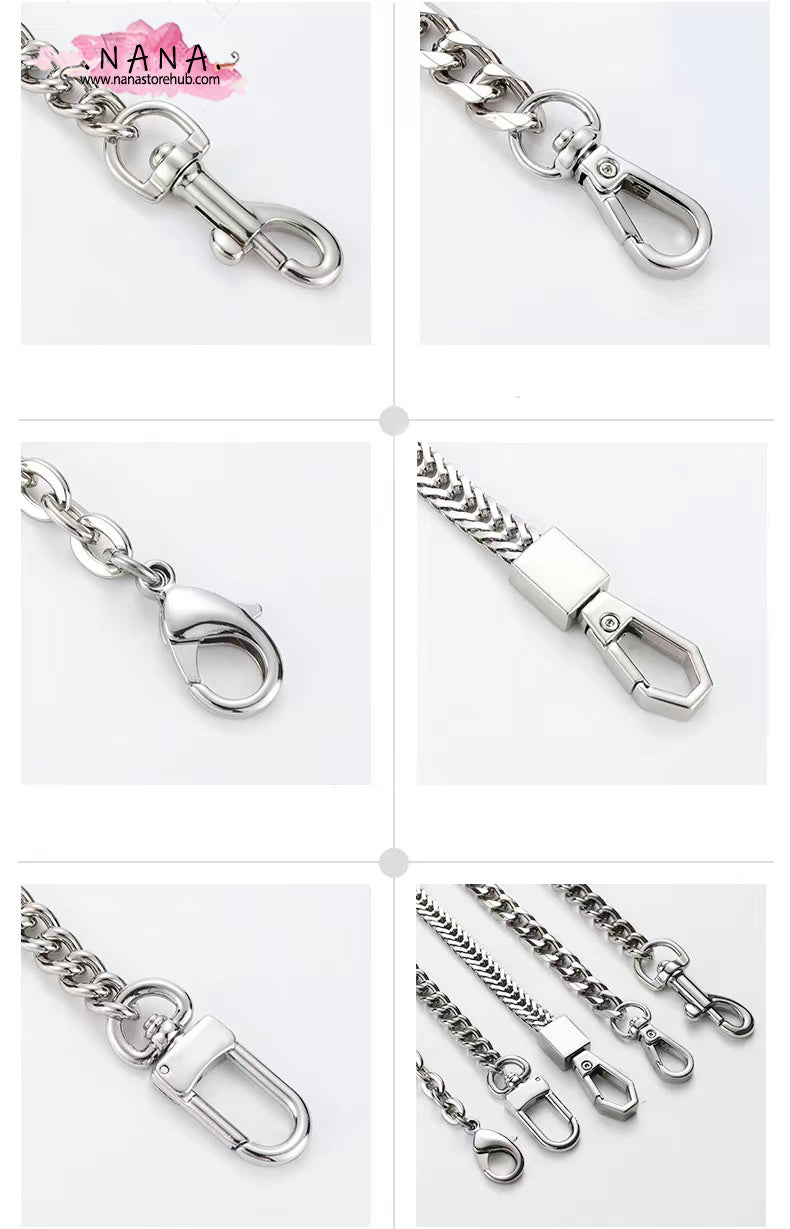 Silver High Quality Purse Chain Strap,Alloy and Iron, Metal Shoulder Handbag Strap,Purse Replacement Chains,bag accessories, JD-2464