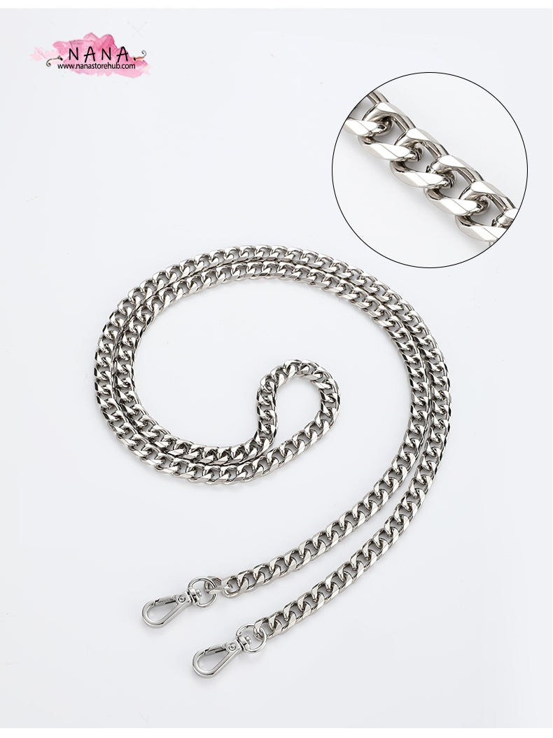 Silver High Quality Purse Chain Strap,Alloy and Iron, Metal Shoulder Handbag Strap,Purse Replacement Chains,bag accessories, JD-2464