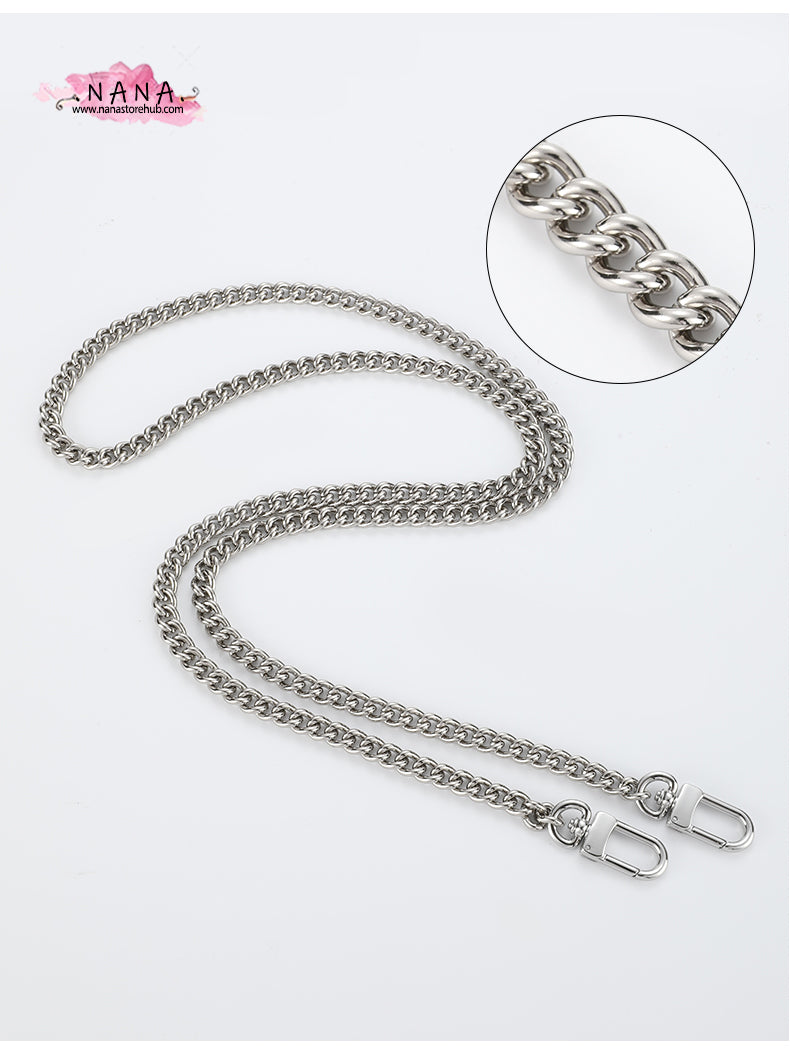 Silver High Quality Purse Chain Strap,Alloy and Iron, Metal Shoulder Handbag Strap,Purse Replacement Chains,bag accessories, JD-2464