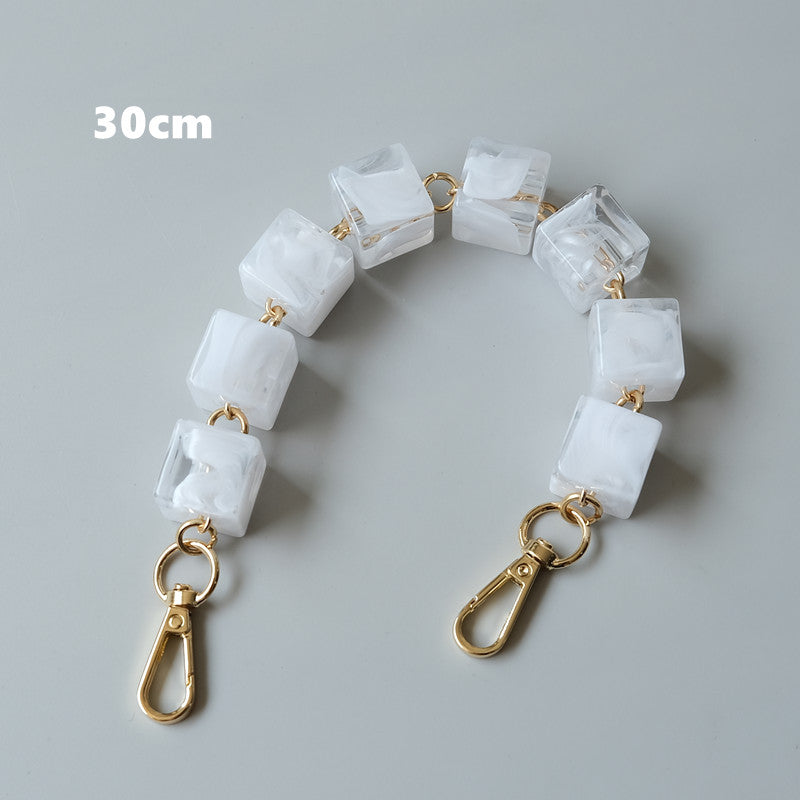 Acrylic High Quality Purse Chain, Metal Shoulder Handbag Strap, Replacement Handle Chain, Metal Crossbody Bag Chain Strap LD-2481