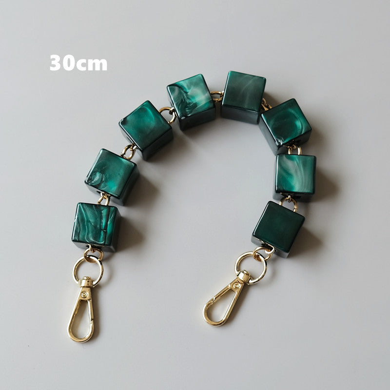 Acrylic High Quality Purse Chain, Metal Shoulder Handbag Strap, Replacement Handle Chain, Metal Crossbody Bag Chain Strap LD-2481