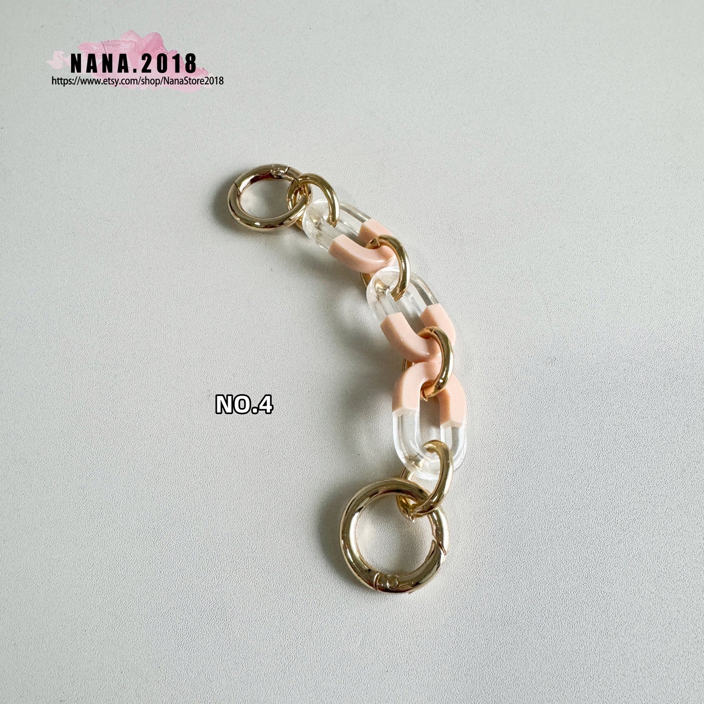 Acrylic High Quality Purse Extension Gold Chain,Alloy and Acrylic, Metal Shoulder Extension Handbag Strap,Bag Strap, Bag Accessories,JD-2546