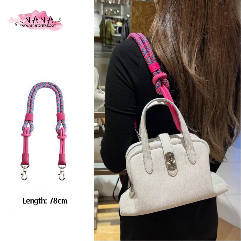 Handmade Braided Cotton fiber Strap,High Quality Alloy Backpack Straps,Shoulder Handbag Strap,knapsack Accessories, JD-2645