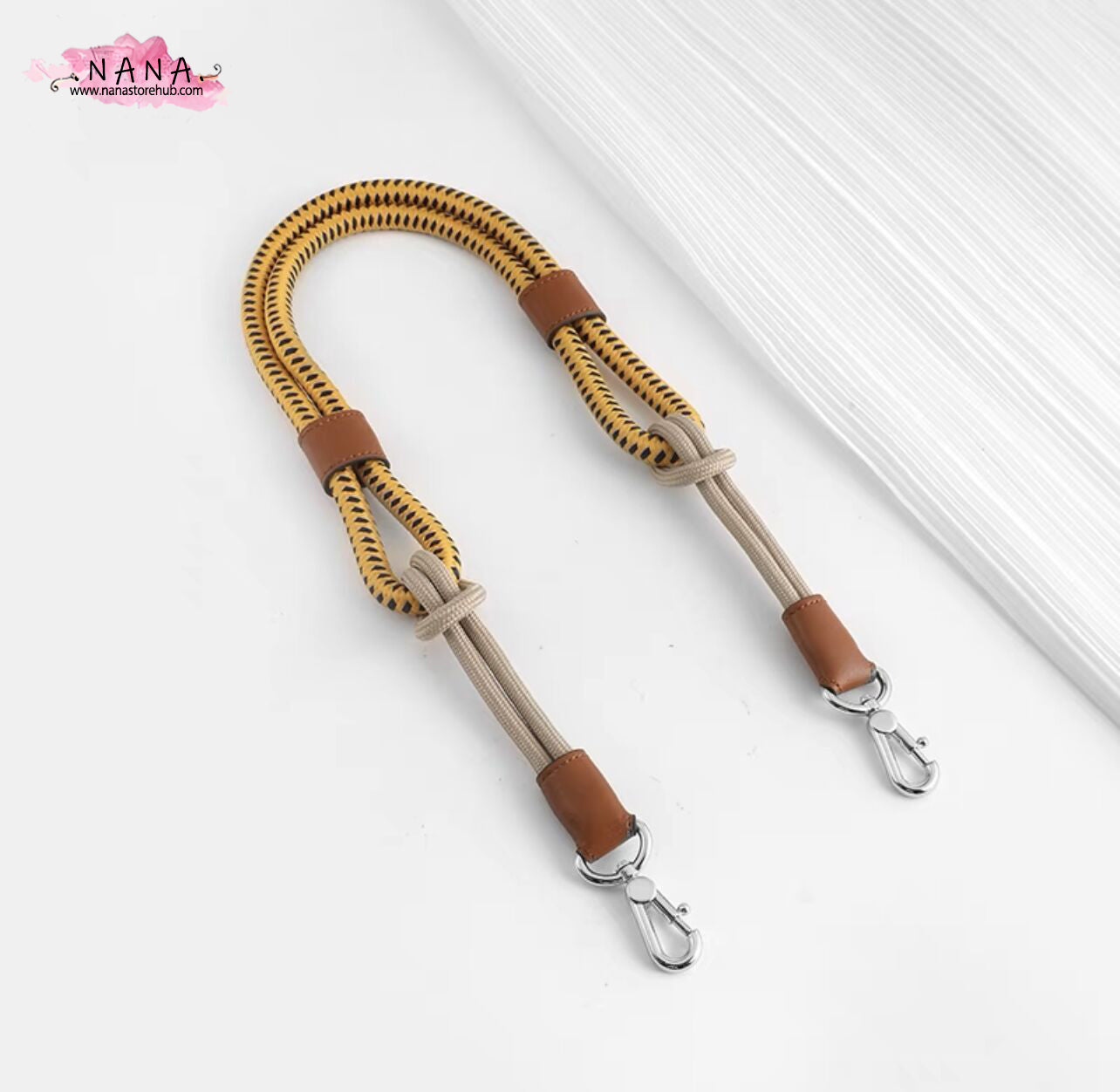 Handmade Braided Cotton fiber Strap,High Quality Alloy Backpack Straps,Shoulder Handbag Strap,knapsack Accessories, JD-2645