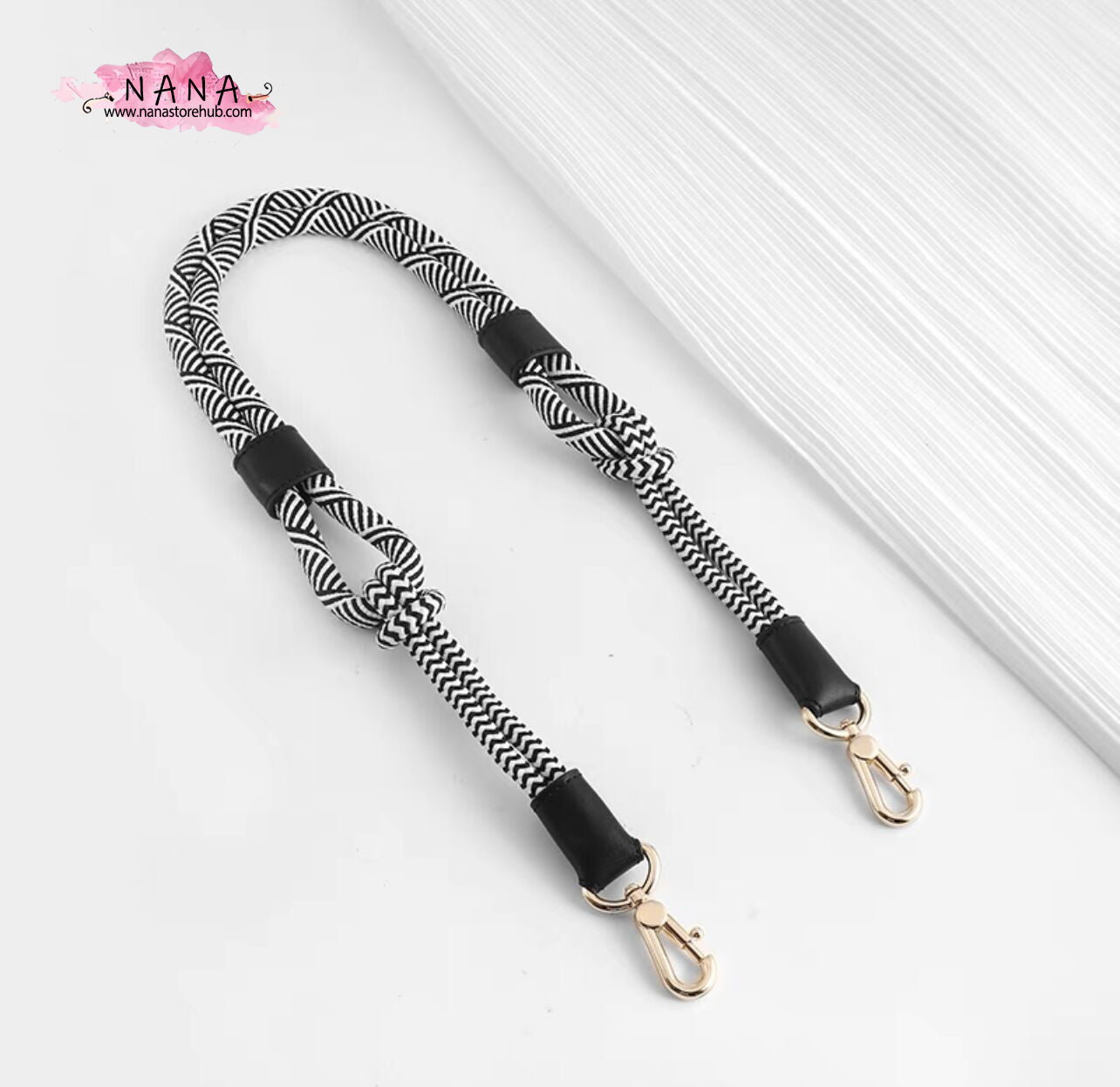 Handmade Braided Cotton fiber Strap,High Quality Alloy Backpack Straps,Shoulder Handbag Strap,knapsack Accessories, JD-2645