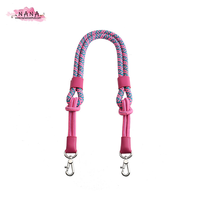 Handmade Braided Cotton fiber Strap,High Quality Alloy Backpack Straps,Shoulder Handbag Strap,knapsack Accessories, JD-2645