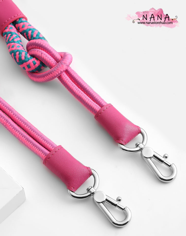 Handmade Braided Cotton fiber Strap,High Quality Alloy Backpack Straps,Shoulder Handbag Strap,knapsack Accessories, JD-2645