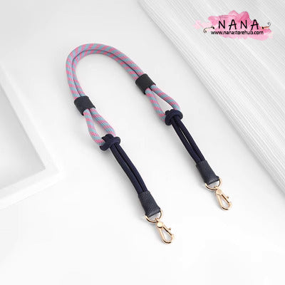 Handmade Braided Cotton fiber Strap,High Quality Alloy Backpack Straps,Shoulder Handbag Strap,knapsack Accessories, JD-2645