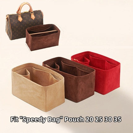 4 Size,Purse Organizer Insert Fit "Speedy bag " Pouch 20 25 30 35 Handbag Shaper Premium Felt,Bag Shaper,Bag Liner, JD-2658