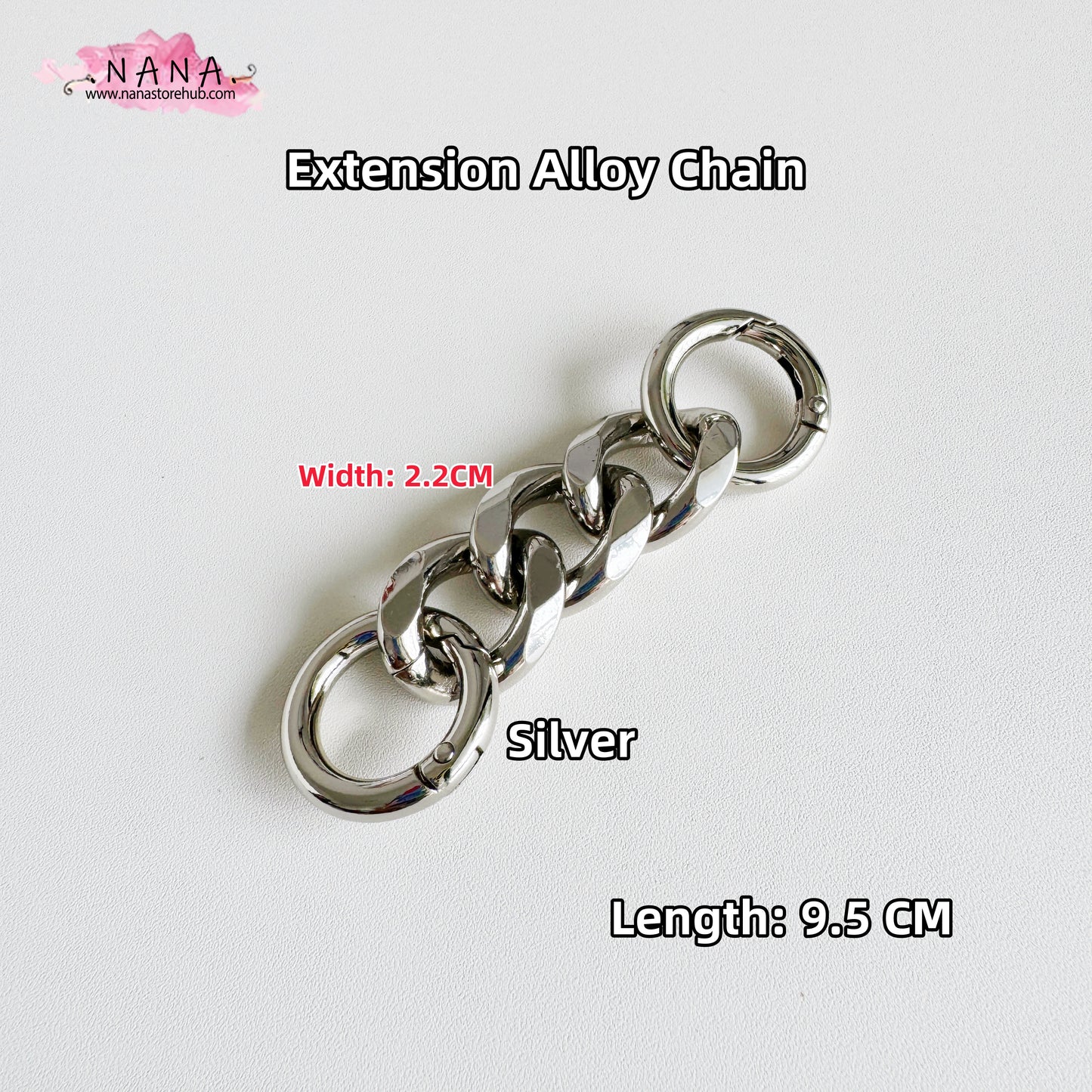 22mm High Quality Purse Extension Alloy Chain, Metal Shoulder Extension Handbag Strap,Bag Strap, Bag Accessories, JD-2692