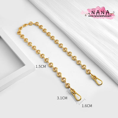 15mm High Quality Doughnuts Purse Chain Strap,Alloy and Iron, Metal Shoulder Handbag Strap,Purse Replacement Chains,bag accessories, JD-2697