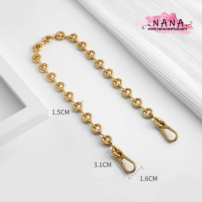 15mm High Quality Doughnuts Purse Chain Strap,Alloy and Iron, Metal Shoulder Handbag Strap,Purse Replacement Chains,bag accessories, JD-2697