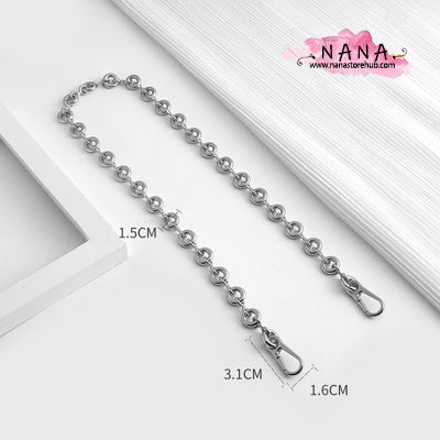 15mm High Quality Doughnuts Purse Chain Strap,Alloy and Iron, Metal Shoulder Handbag Strap,Purse Replacement Chains,bag accessories, JD-2697