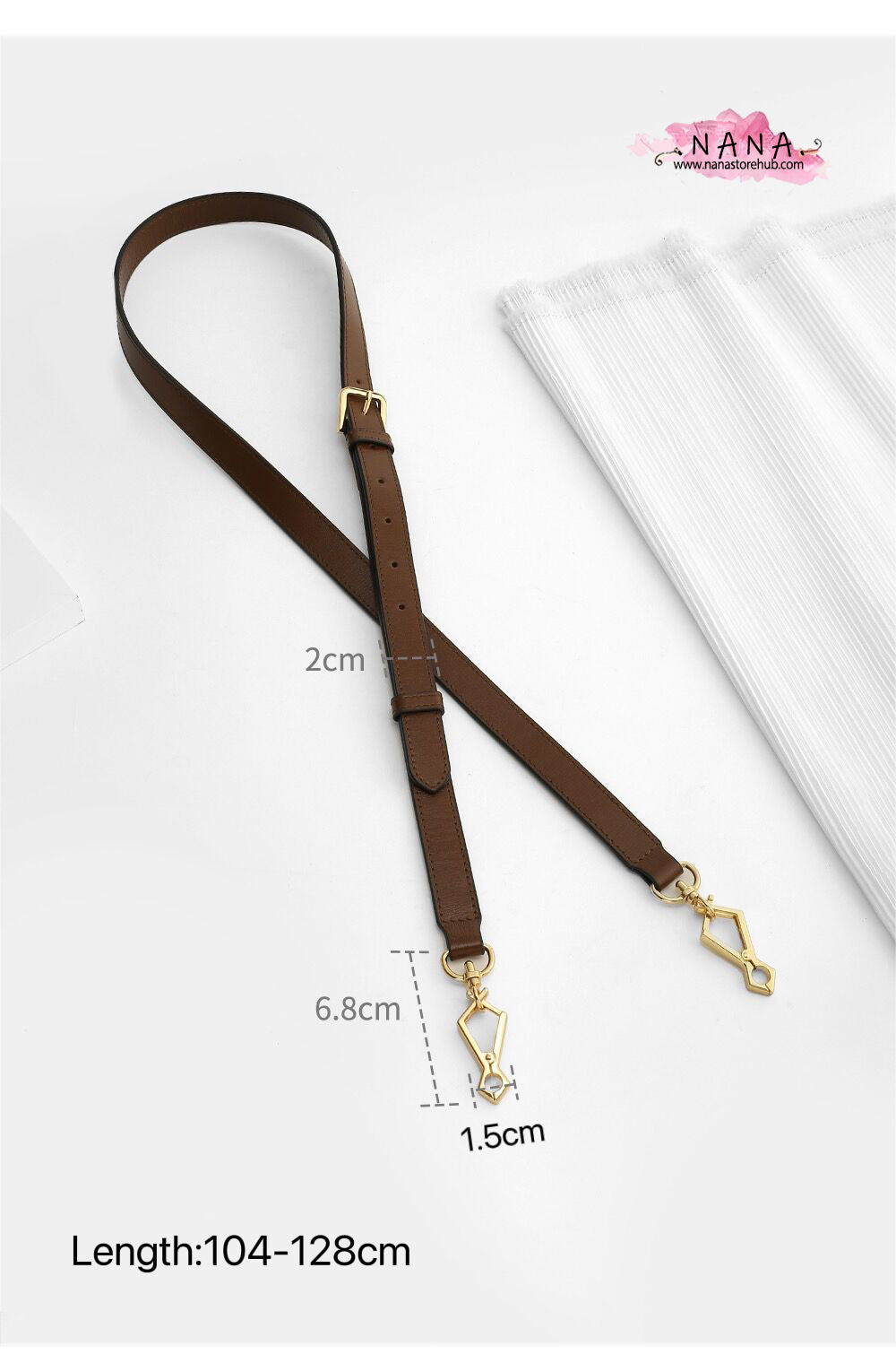 2CM Full Grain Leather,High Quality Leather Wrapping, Leather Shoulder Handbag Strap, Replacement Handle , Bag Accessories, JD-2714