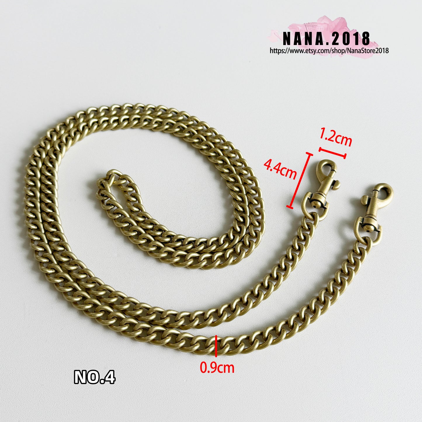 Old Gold High Quality Purse Chain Strap,Alloy and Iron, Metal Shoulder Handbag Strap,Purse Replacement Chains,bag accessories, JD-2716