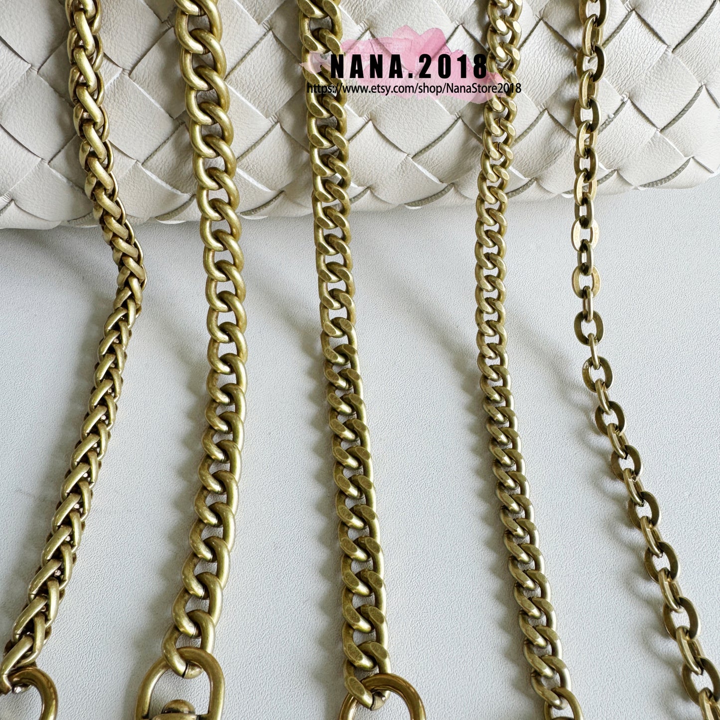 Old Gold High Quality Purse Chain Strap,Alloy and Iron, Metal Shoulder Handbag Strap,Purse Replacement Chains,bag accessories, JD-2716