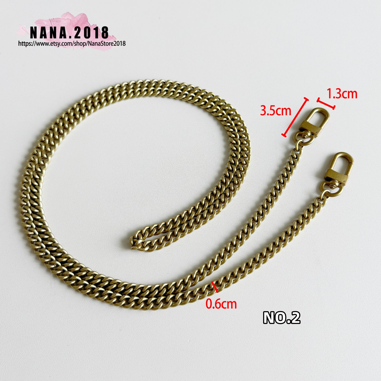 Old Gold High Quality Purse Chain Strap,Alloy and Iron, Metal Shoulder Handbag Strap,Purse Replacement Chains,bag accessories, JD-2716