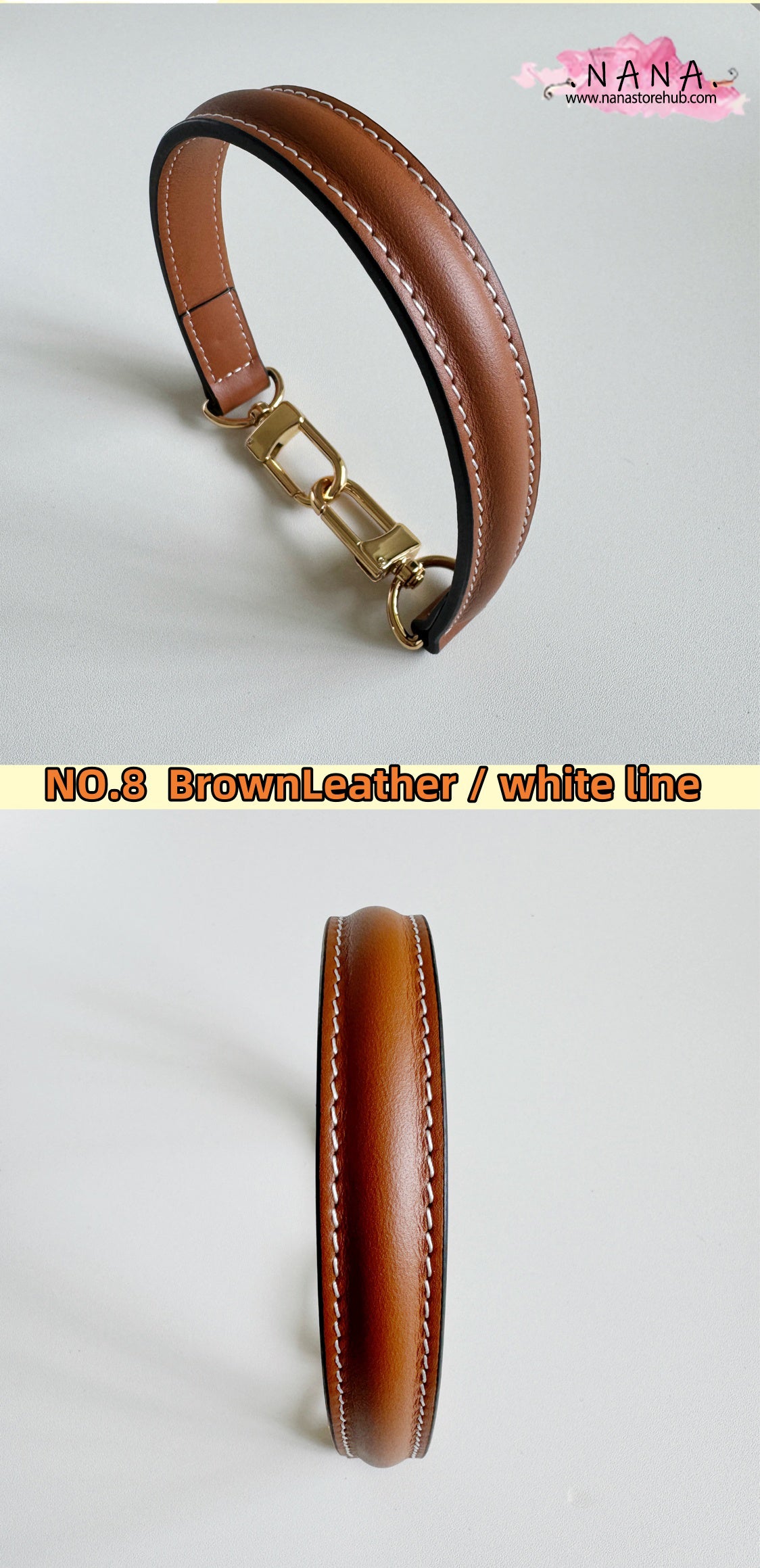 Full Grain Leather Bag Strap,High Quality Leather Wrapping,Leather Shoulder Handbag Strap,Replacement Handle,Bag Accessories,C-16/JD-2729