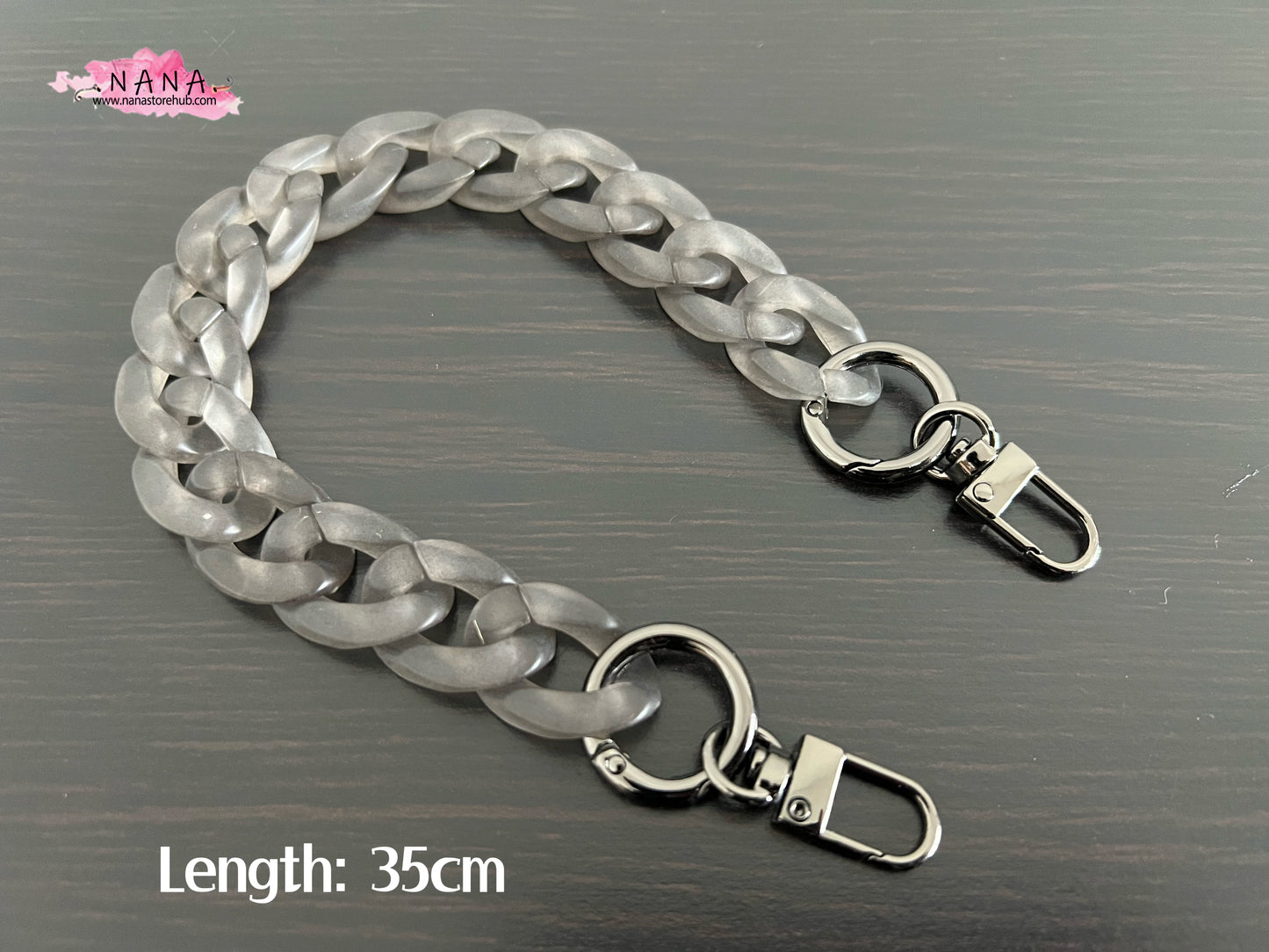 Premium Acrylic Purse Chain: High-Quality Metal Shoulder Strap for Handbags, Replacement Crossbody Bag Chain Handle, LD-2905