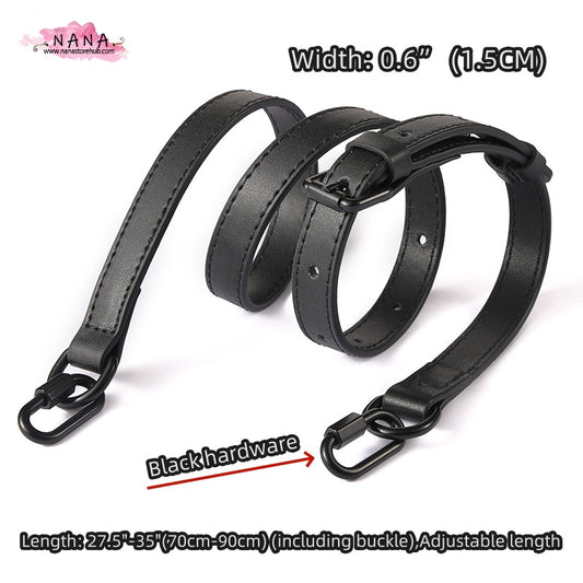 1.5CM Full Grain Leather Bag Strap,High Quality Smooth Leather Wrapping, Leather Shoulder Handbag Strap,Replacement Handle,JD-2925