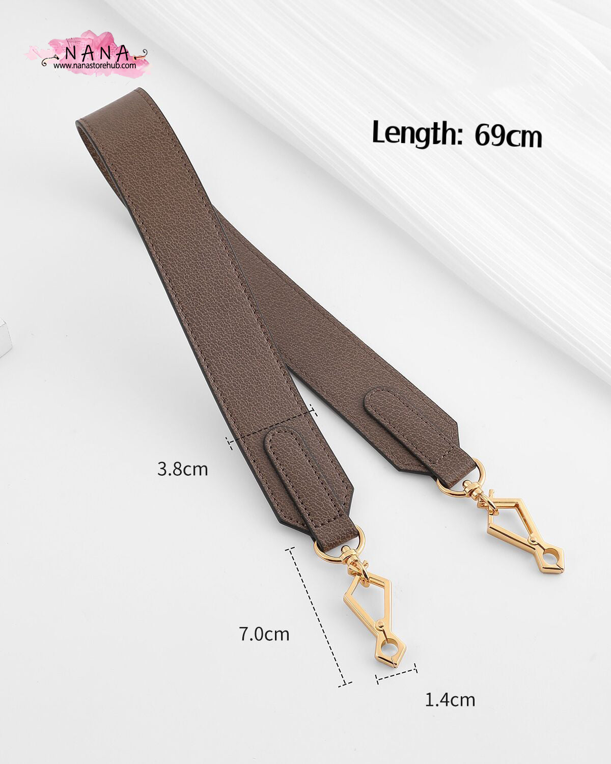 High Quality Microfiber Leather Wrapping, Leather Shoulder Handbag Strap, Replacement Handle , Bag Accessories, JD-2996