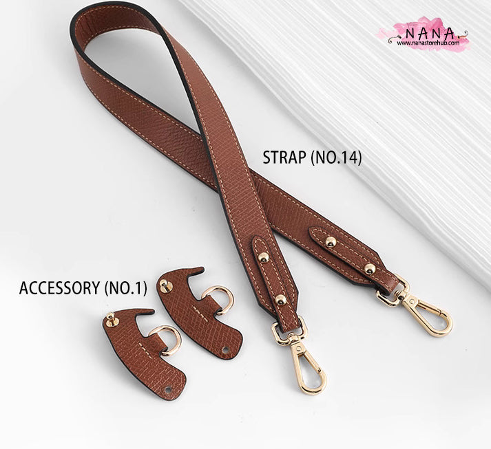 High Quality Leather Wrapping,Fit "S/M/L Longchamp bag"Leather Shoulder Handbag Strap,Replacement Handle,Metal Crossbody Strap,LD-3042