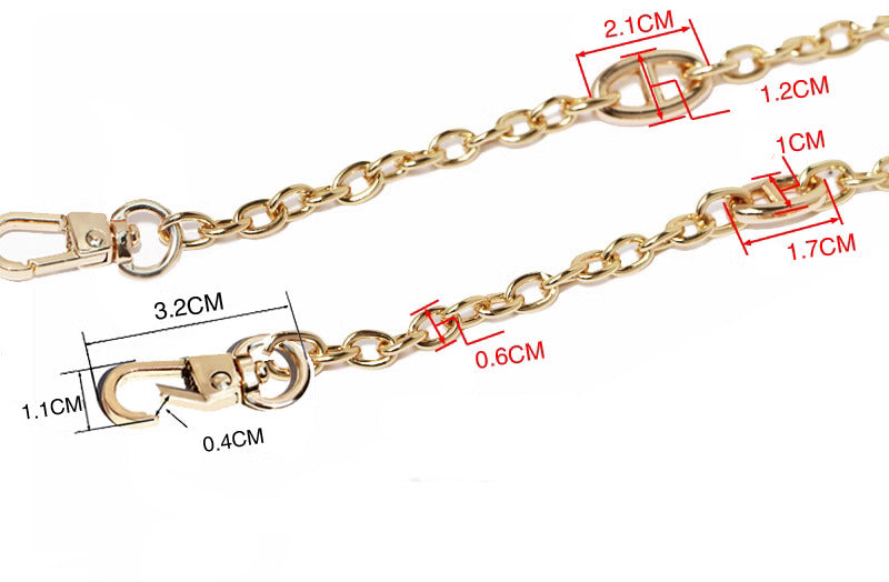 6mm High Quality Purse Chain Strap,Alloy and Iron,Metal Shoulder Handbag Strap,Purse Replacement Chains,bag accessories, JD-3058