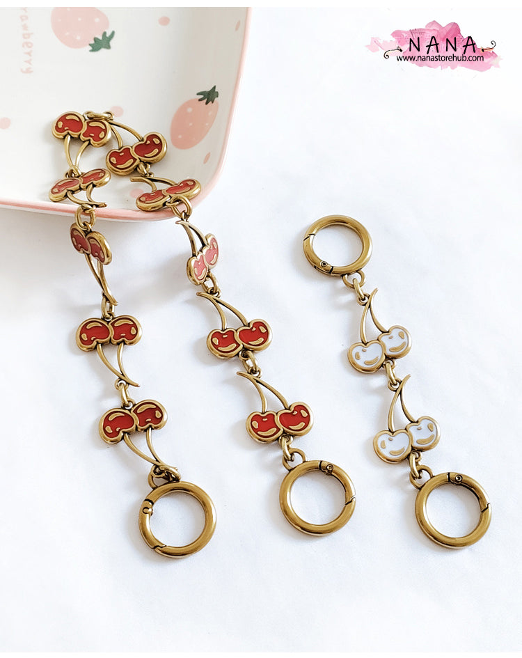 High Quality Purse Cherry Extension Chain,Alloy and Iron, Metal Shoulder Extension Handbag Strap,Bag Strap, Bag Accessories, JD-3088