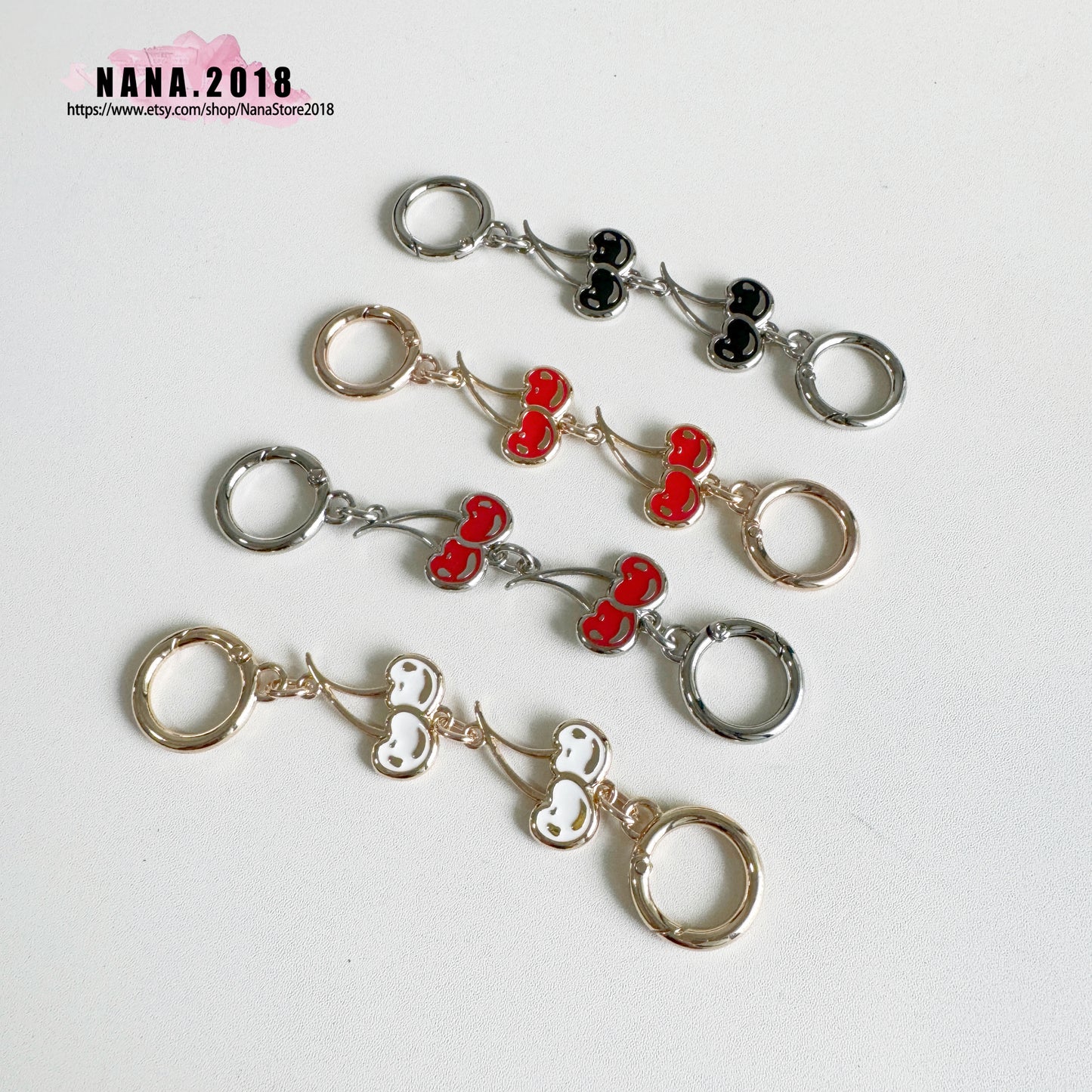 High Quality Purse Cherry Extension Chain,Alloy and Iron, Metal Shoulder Extension Handbag Strap,Bag Strap, Bag Accessories, JD-3088