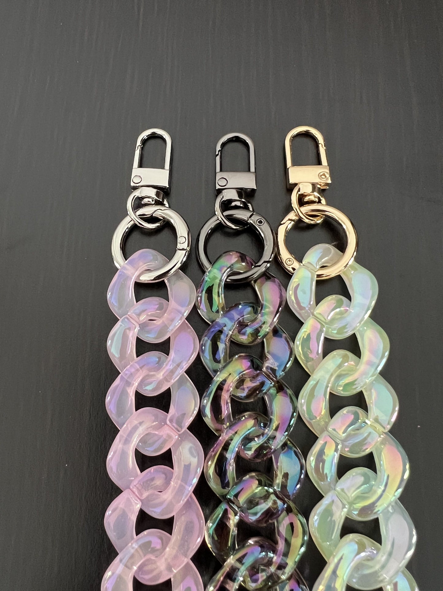 23x23mm Acrylic High Quality Purse Chain, Metal Shoulder Handbag Strap, Replacement Handle Chain, Metal Crossbody Bag Chain Strap LD-3137