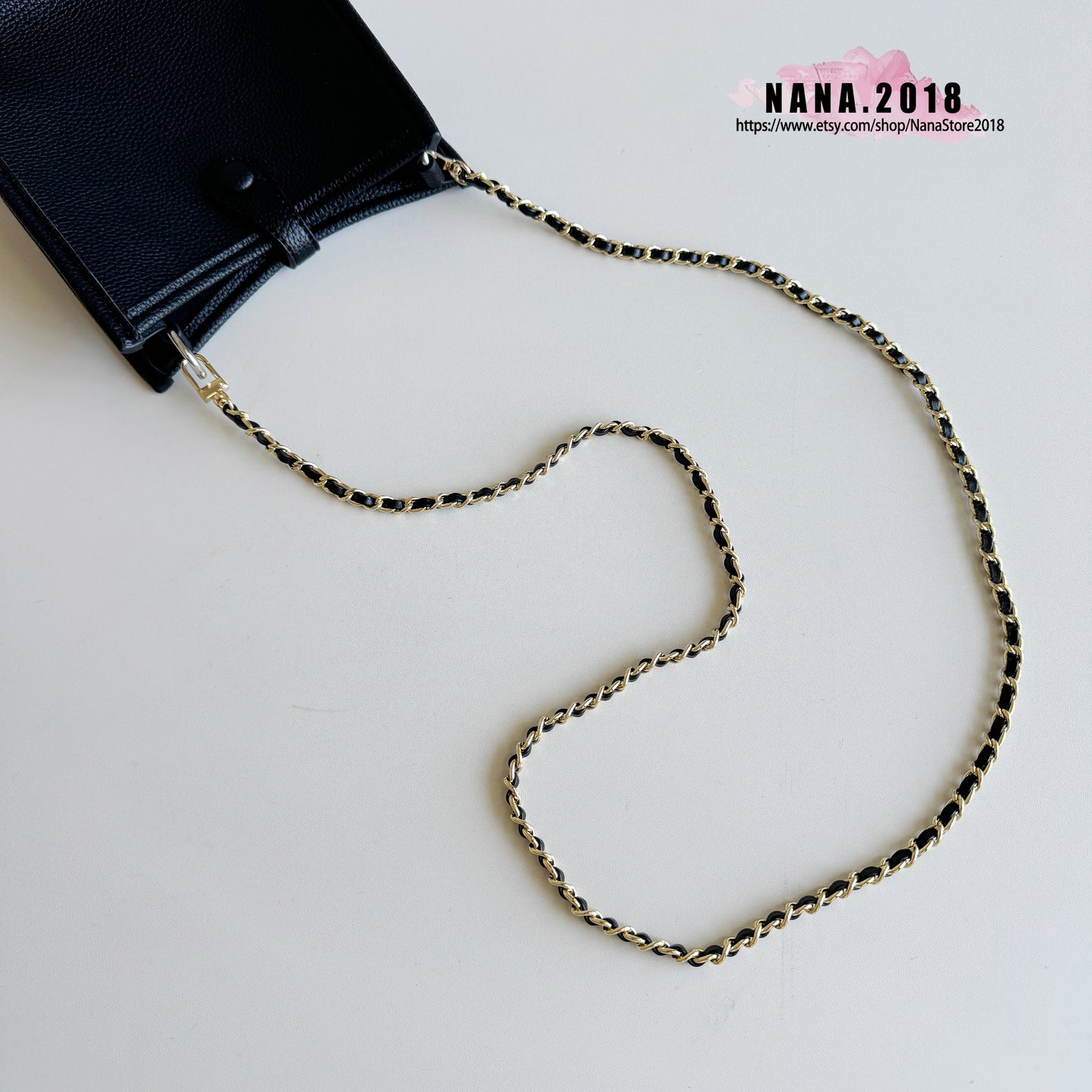 21 Color, 7 mm High Quality Purse Chain,Copper and PU Leather, Metal Shoulder Handbag Strap,Bag Strap, Bag Accessories, JD-3156