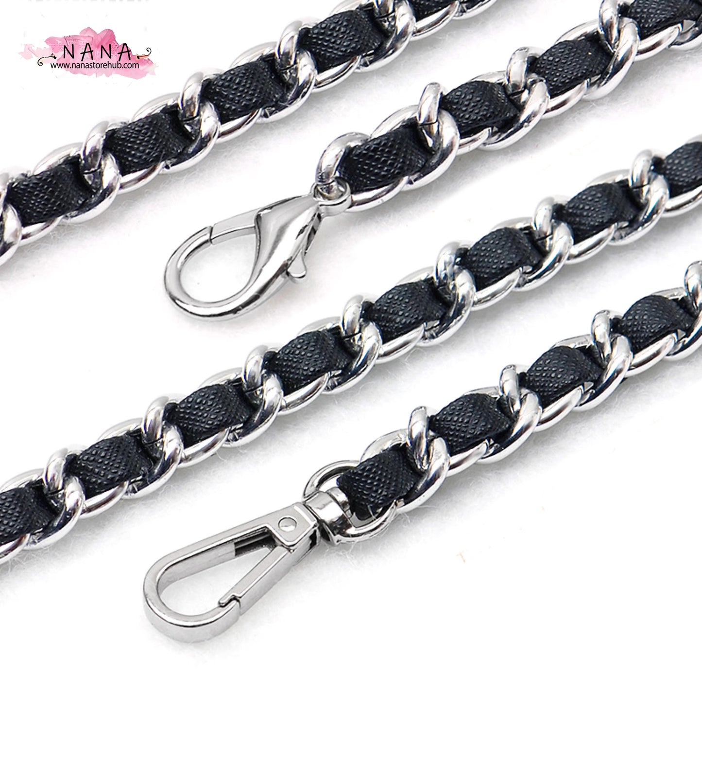 21 Color, 10mm High Quality Purse Chain,Copper and PU Leather, Metal Shoulder Handbag Strap,Bag Strap, Bag Accessories, JD-3157