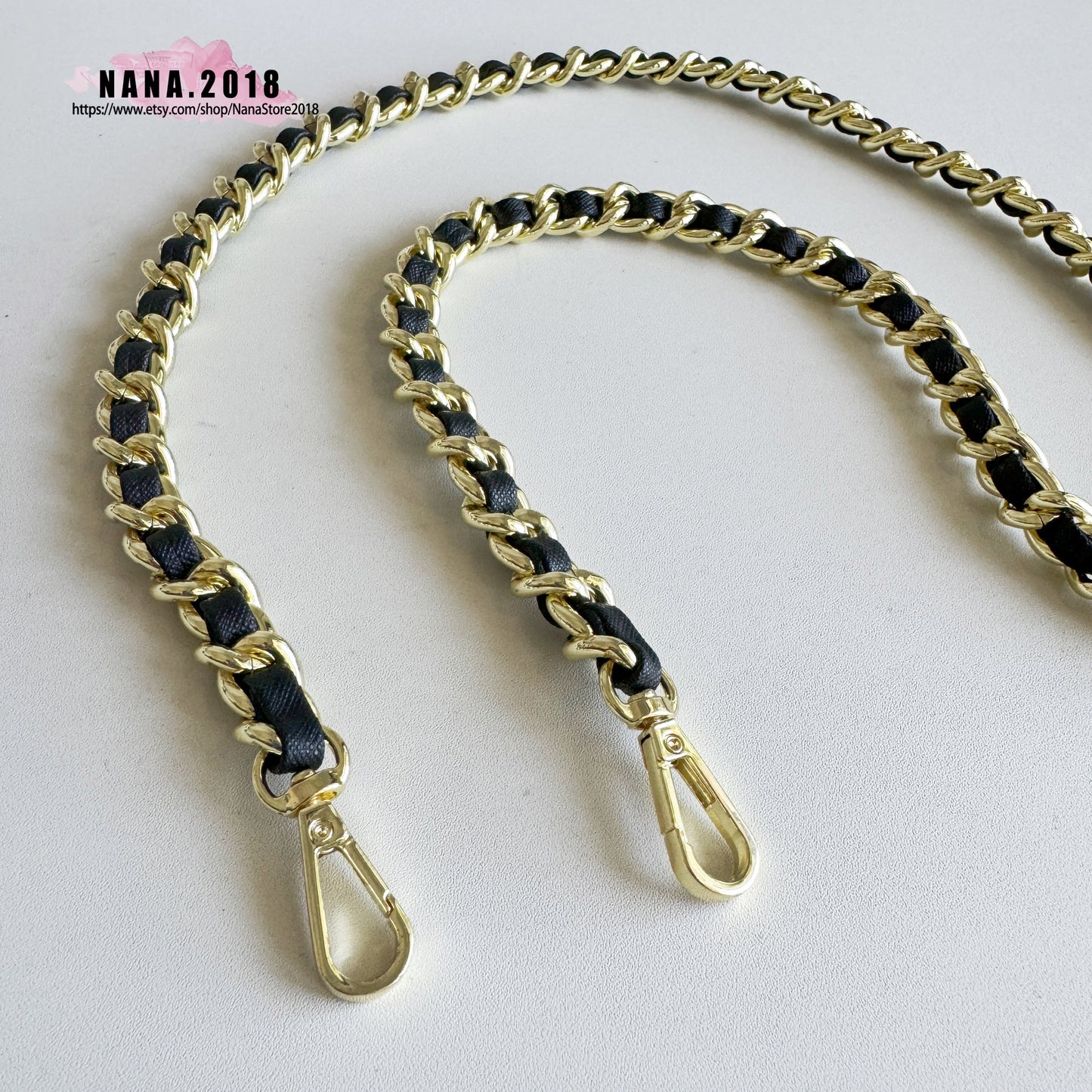 21 Color, 13 mm High Quality Purse Chain,Copper and PU Leather, Metal Shoulder Handbag Strap,Bag Strap, Bag Accessories, JD-3159