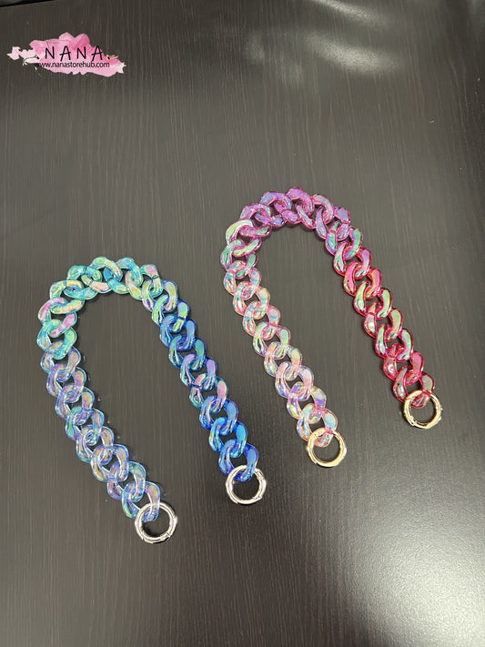 26x27mm Acrylic High Quality Purse Chain,Metal Shoulder Handbag Strap, Replacement Handle Chain,Metal Crossbody Bag Chain Strap,LD-3163