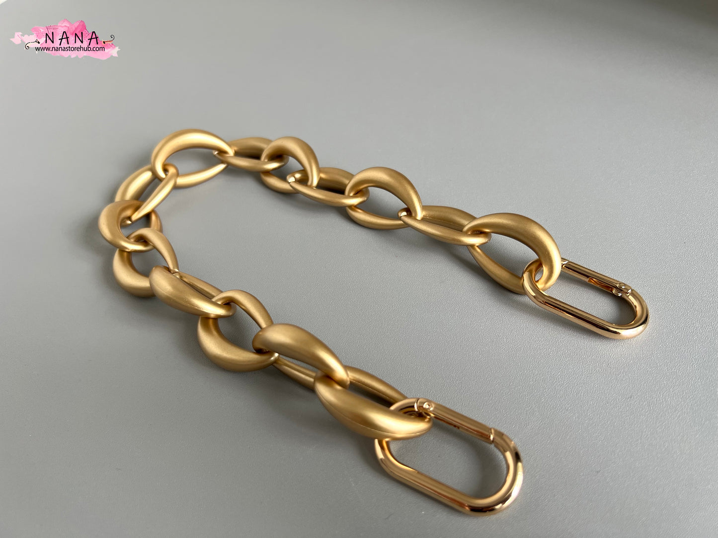 Grinding Matte Acrylic High Quality Purse Chain, Metal Shoulder Handbag Strap, Metal Crossbody Bag Chain Strap, LD-3165