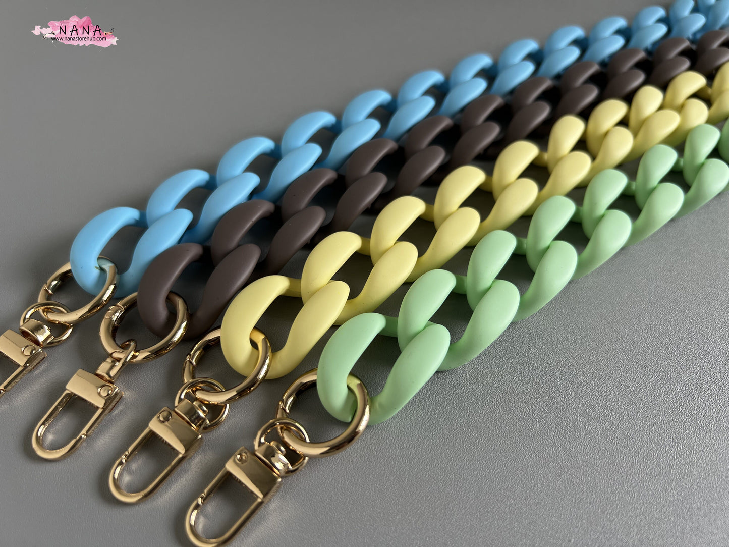 26x37mm Acrylic High Quality Purse Chain, Metal Shoulder Handbag Strap, Replacement Handle Chain, Metal Crossbody Bag Chain Strap LD-3167