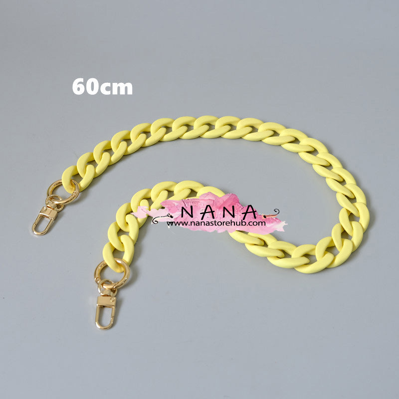 Acrylic High Quality Purse Chain, Metal Shoulder Handbag Strap, Replacement Handle Chain, Metal Crossbody Bag Chain Strap,LD-3169