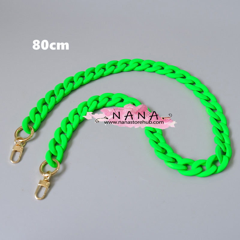 Acrylic High Quality Purse Chain, Metal Shoulder Handbag Strap, Replacement Handle Chain, Metal Crossbody Bag Chain Strap,LD-3169