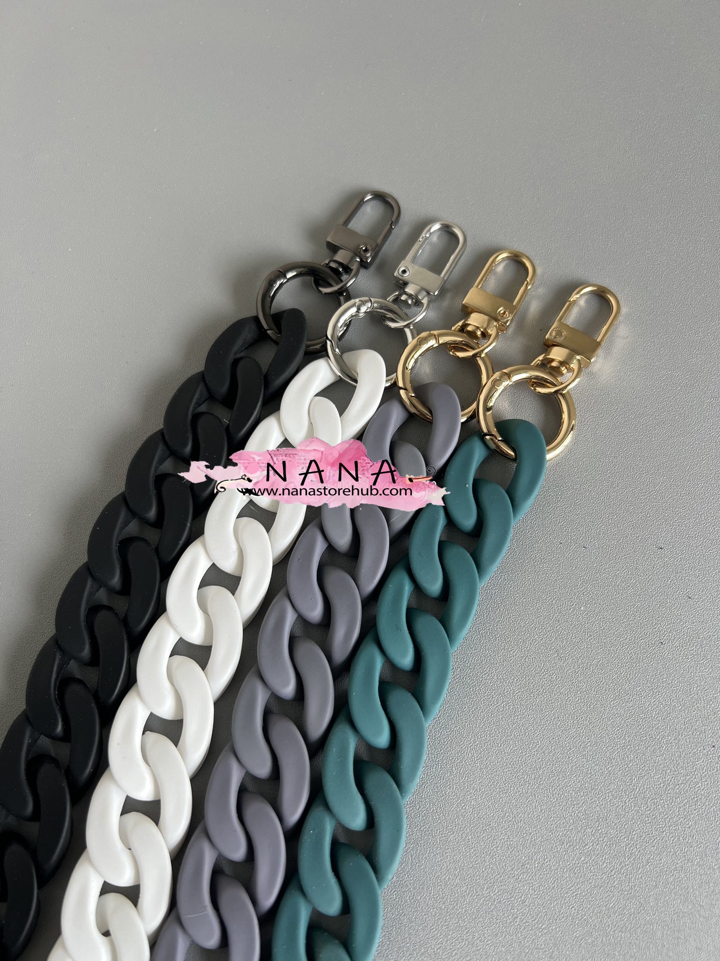 Acrylic High Quality Purse Chain, Metal Shoulder Handbag Strap, Replacement Handle Chain, Metal Crossbody Bag Chain Strap,LD-3169