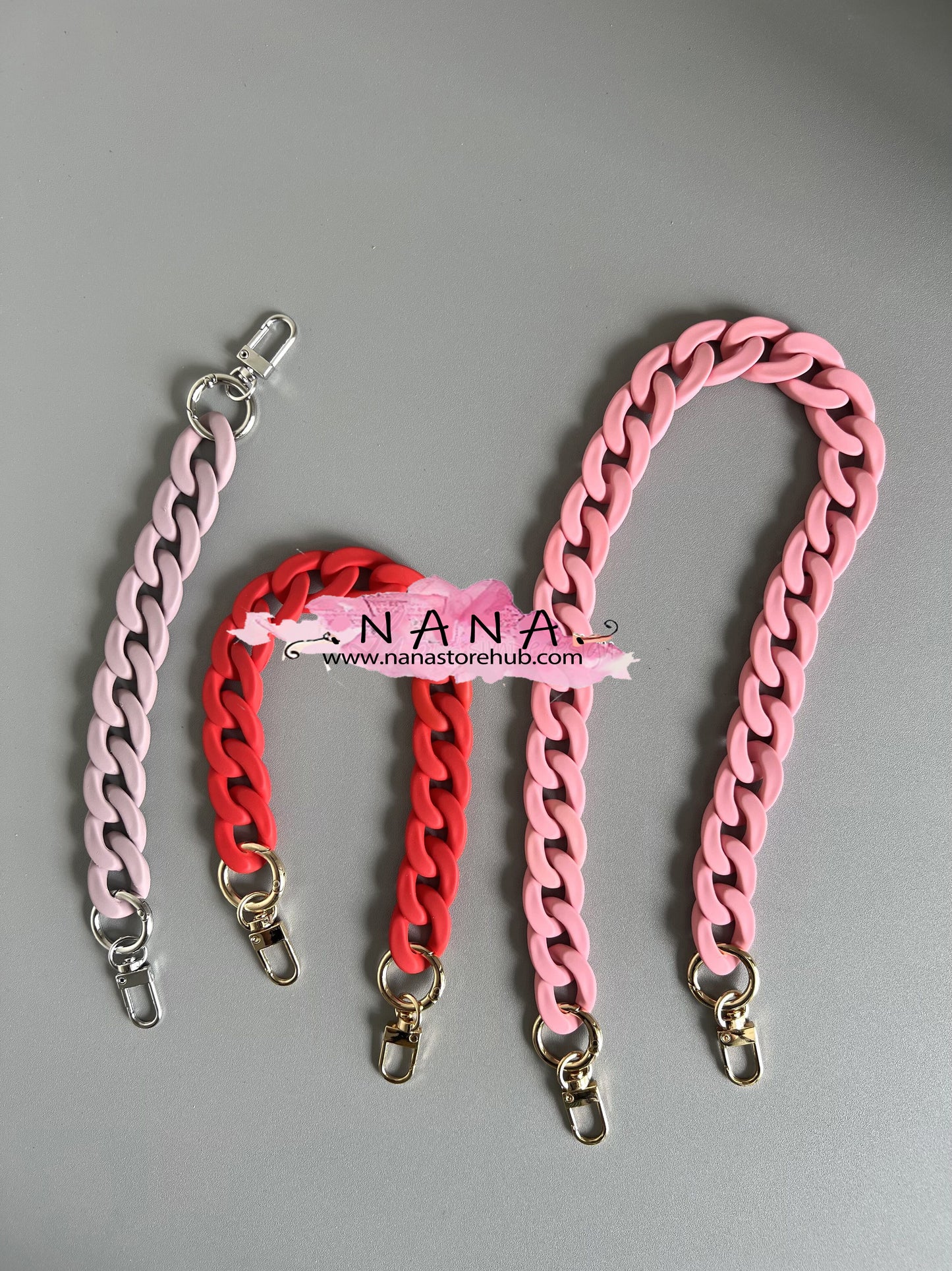 Acrylic High Quality Purse Chain, Metal Shoulder Handbag Strap, Replacement Handle Chain, Metal Crossbody Bag Chain Strap,LD-3169