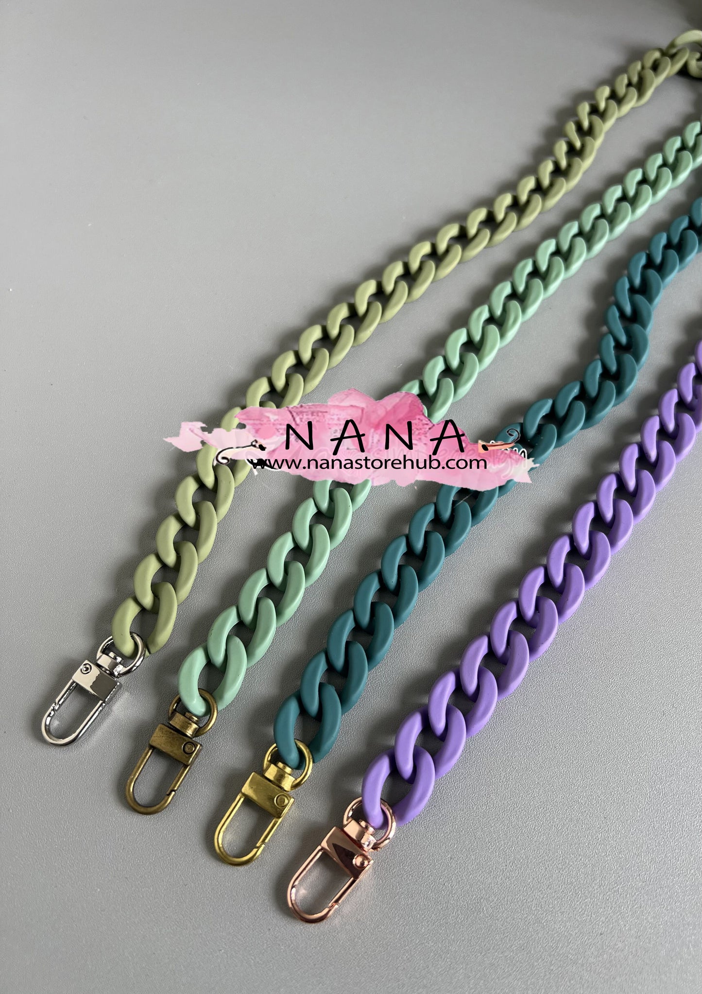 18x23mm Acrylic High Quality Purse Chain, Metal Shoulder Handbag Strap, Replacement Handle Chain, Metal Crossbody Bag Chain Strap LD-3170