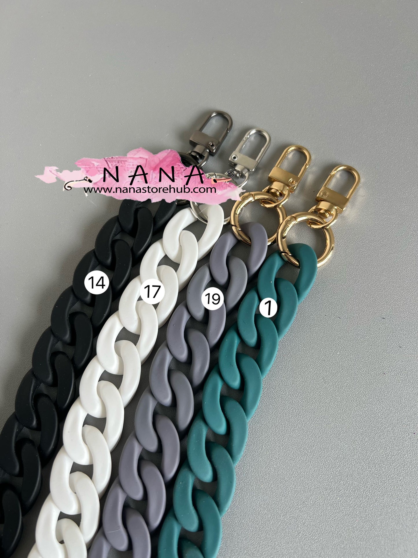 18x23mm Acrylic High Quality Purse Chain, Metal Shoulder Handbag Strap, Replacement Handle Chain, Metal Crossbody Bag Chain Strap LD-3170