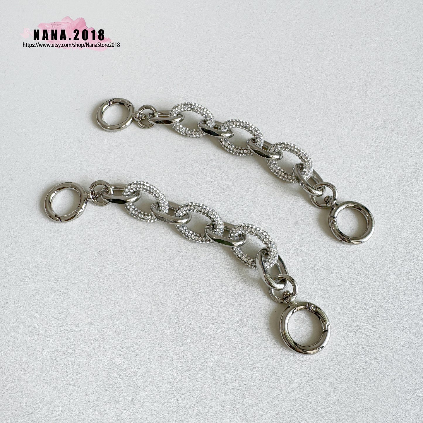 20mm Silver High Quality Purse Chain Strap,Alloy and Iron,Metal Shoulder Handbag Strap,Purse Replacement Chains,bag accessories, JD-3174