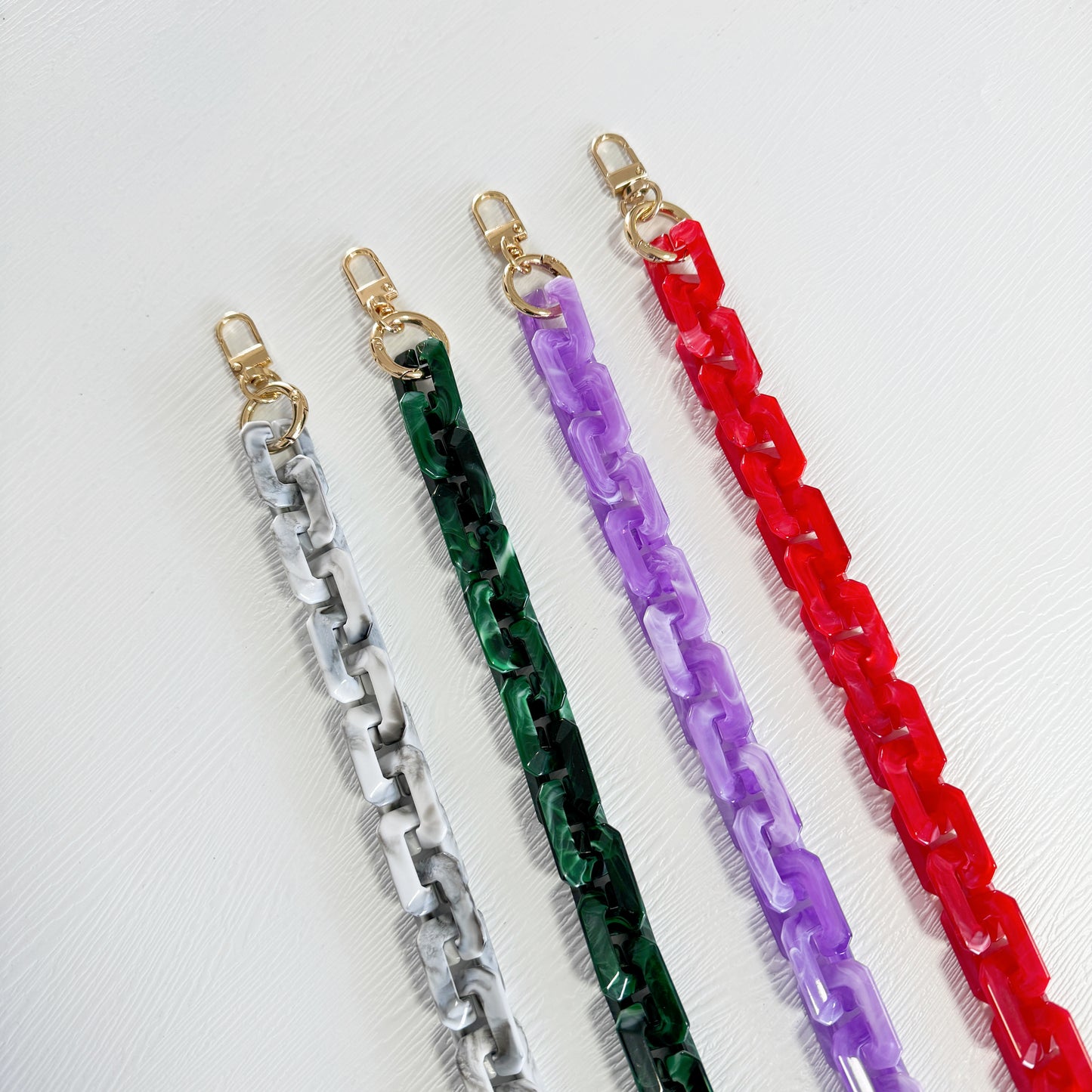 21x28mm Acrylic High Quality Purse Chain, Metal Shoulder Handbag Strap, Replacement Handle Chain, Metal Crossbody Bag Chain Strap LD-3214