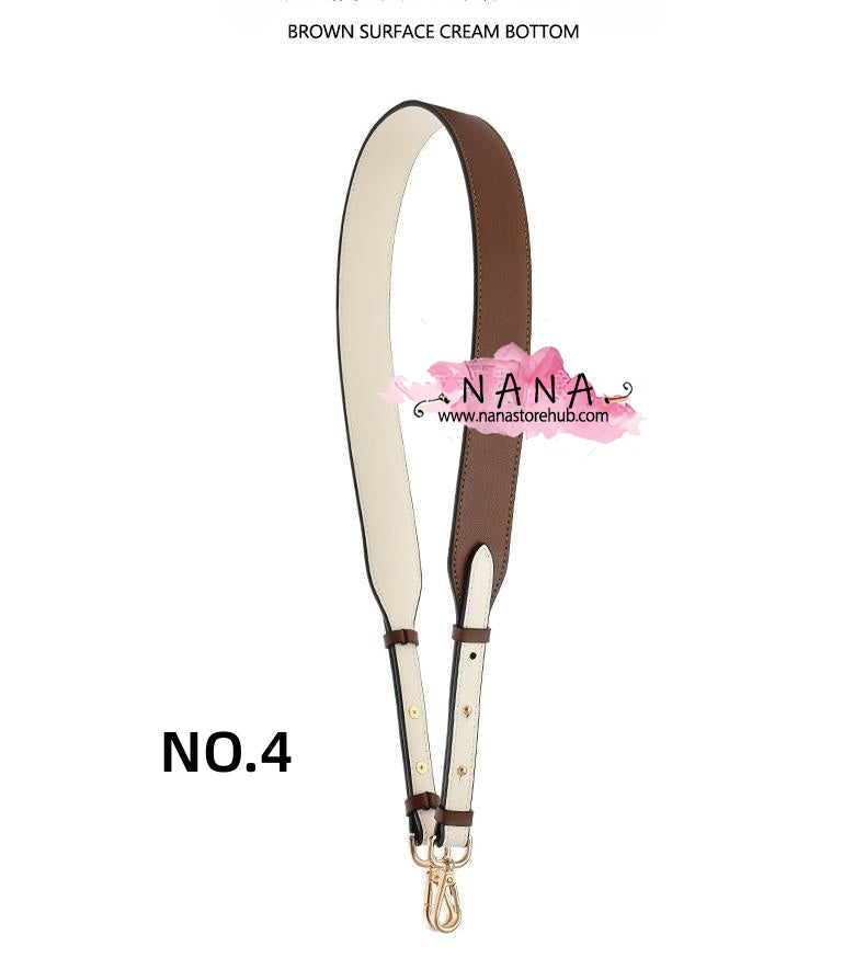 4CM Second Layer Cowhide Bag Strap,High Quality Smooth Leather Wrapping, Leather Shoulder Handbag Strap,Replacement Handle,A-6/JD-3291