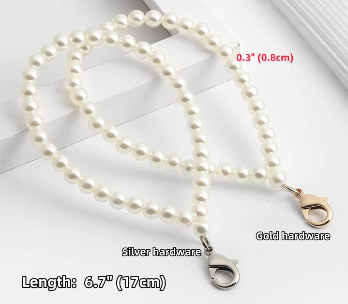 8mm High Quality Pearl Purse Chain Strap,Metal Shoulder Handbag Strap,Purse Replacement Chains,bag accessories, JD-3307