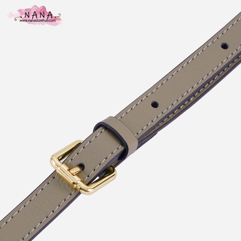 1.5CM Full Grain Leather Bag Strap,High Quality Caviar Leather Wrapping, Leather Shoulder Handbag Strap,Replacement Handle,JD-3328